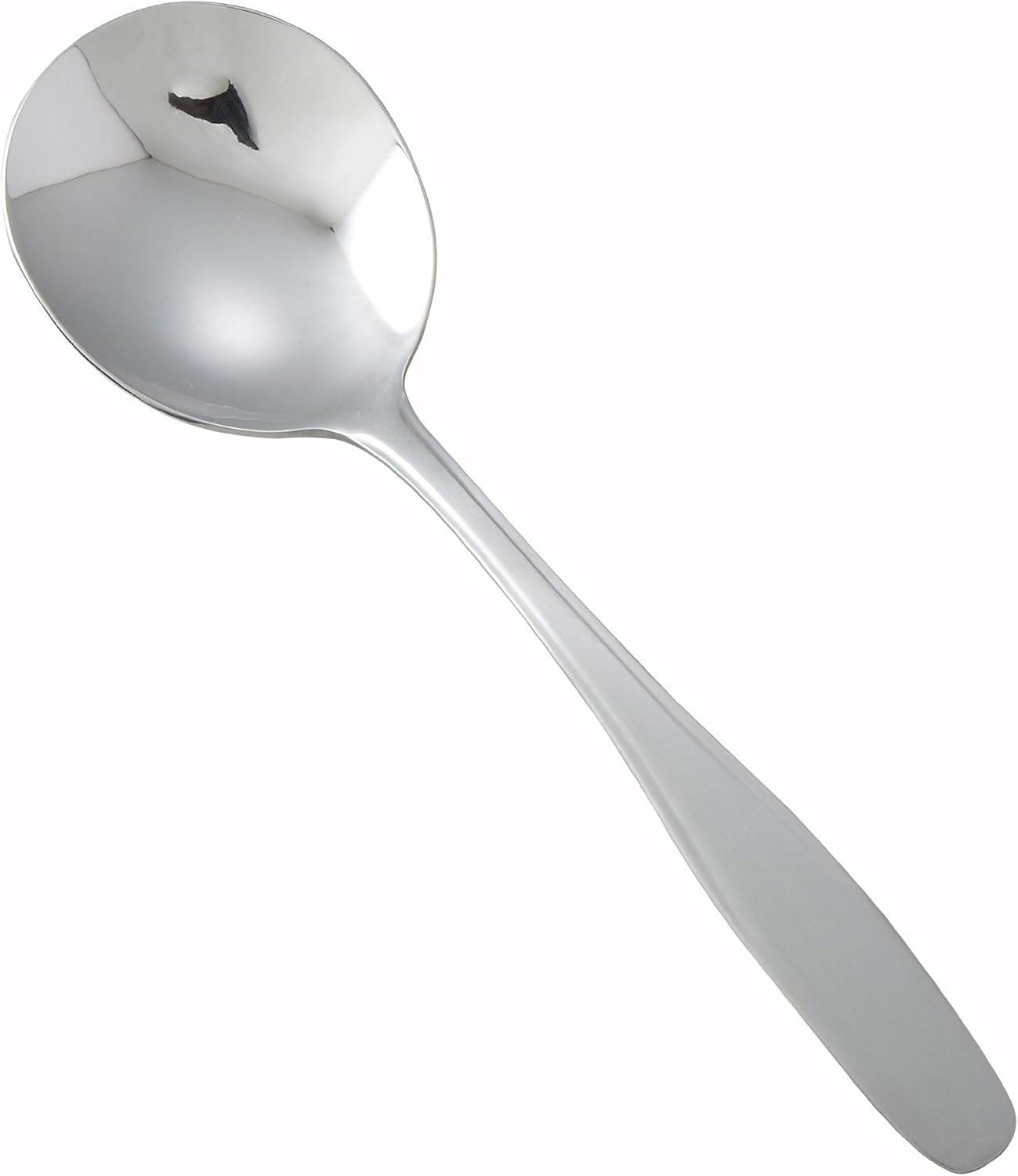 Manhattan Heavyweight Silver Satin Finish Stainless Steel Soup Spoon