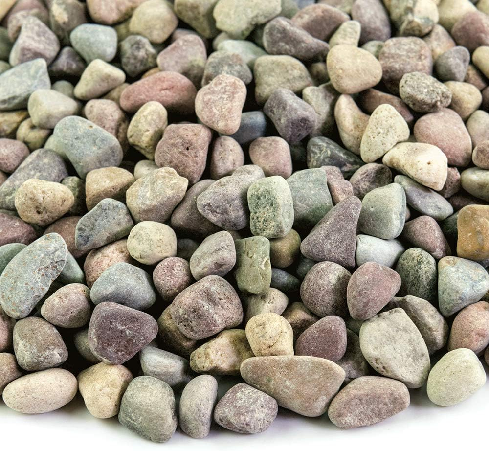 Landscape Rock & Pea Gravel, Decorative Garden Stones for Landscaping 3/8"