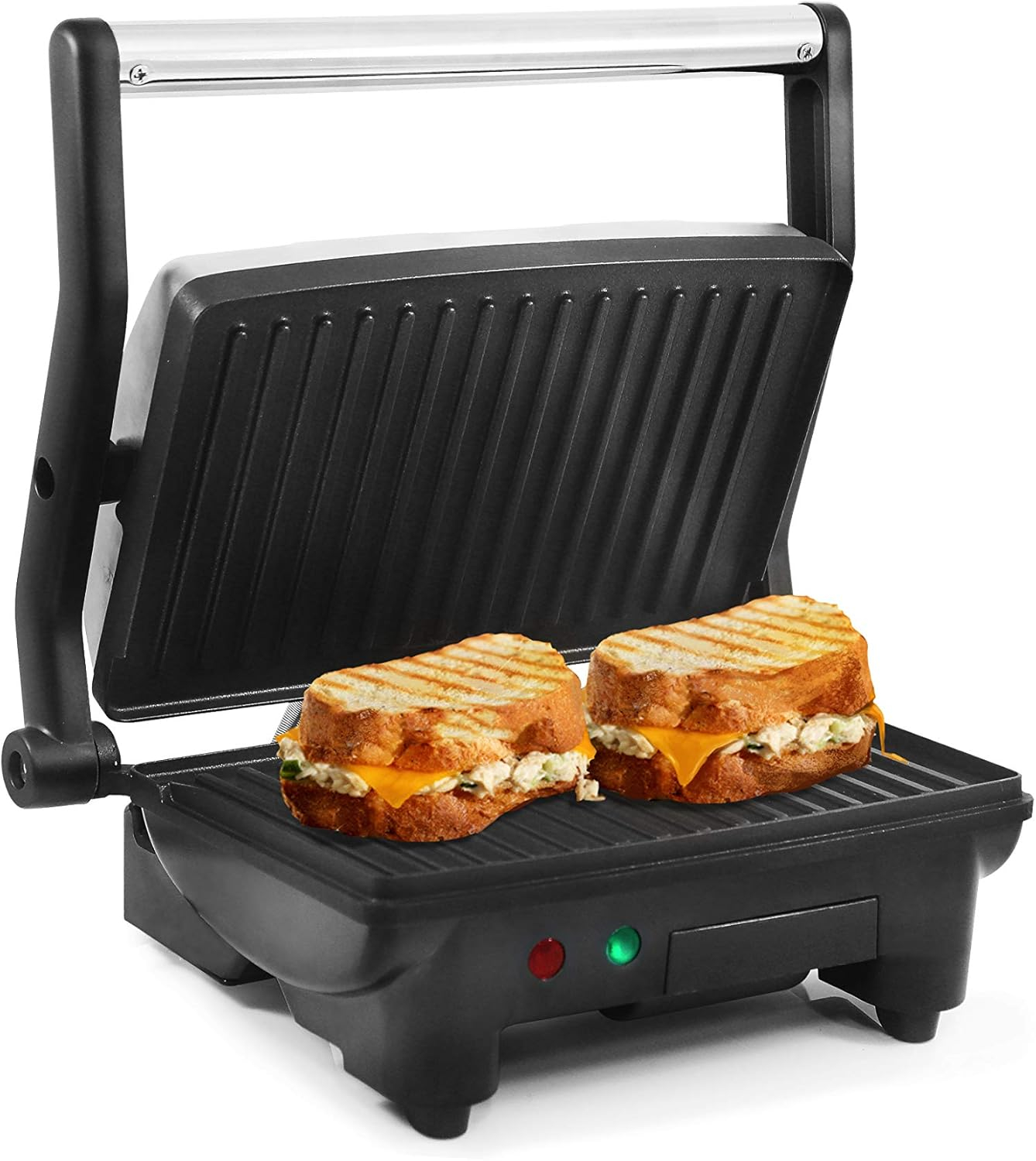 Elite Stainless Steel 3-in-1 Panini Press and Indoor Grill