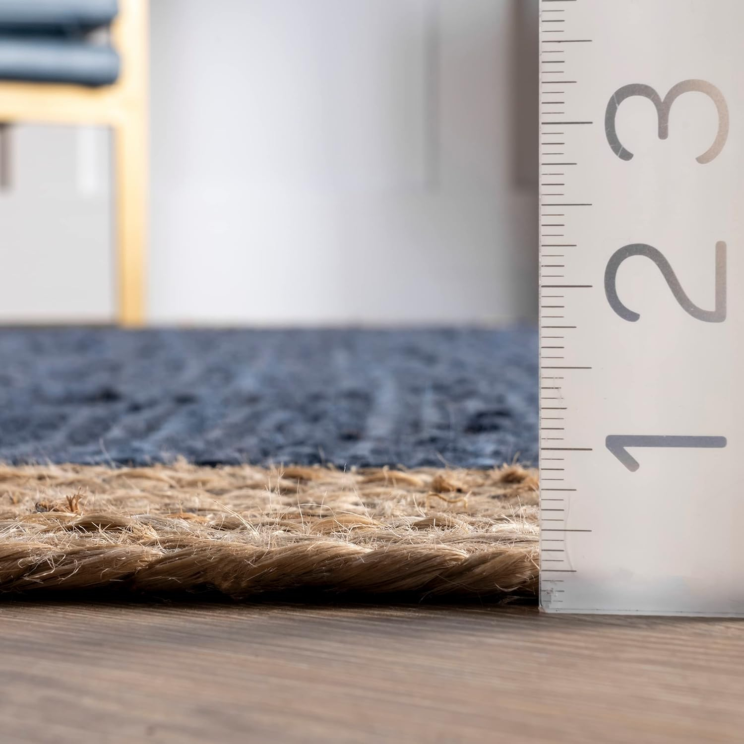 nuLOOM Eleonora Casual Jute Area Rug, 8' x 10', Eleonora Navy