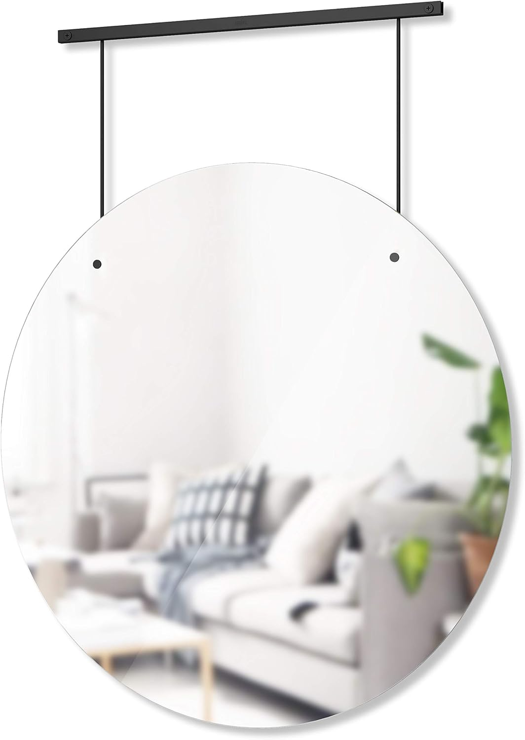 Exhibit 26" Round Frameless Eco-Friendly Wall Mirror