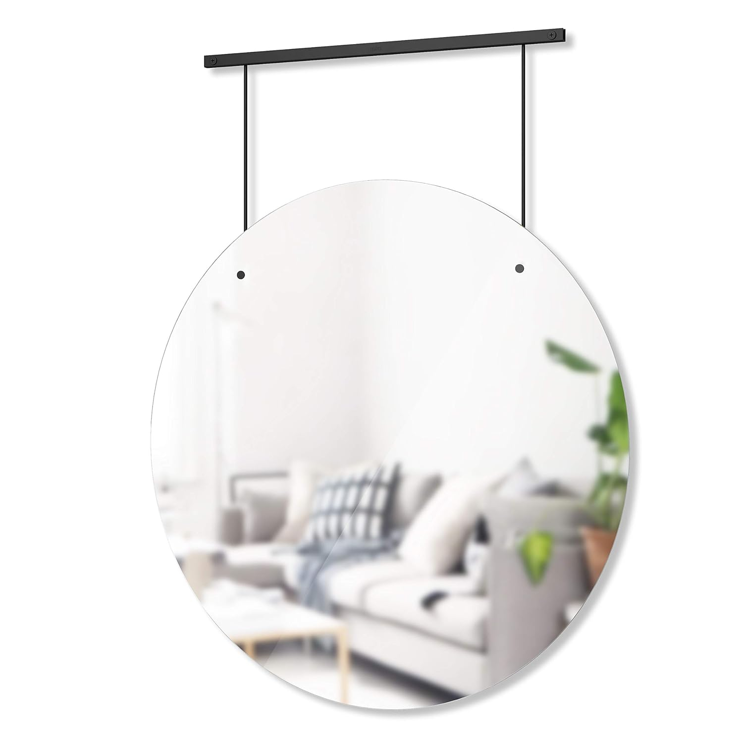 Exhibit 26" Round Frameless Eco-Friendly Wall Mirror
