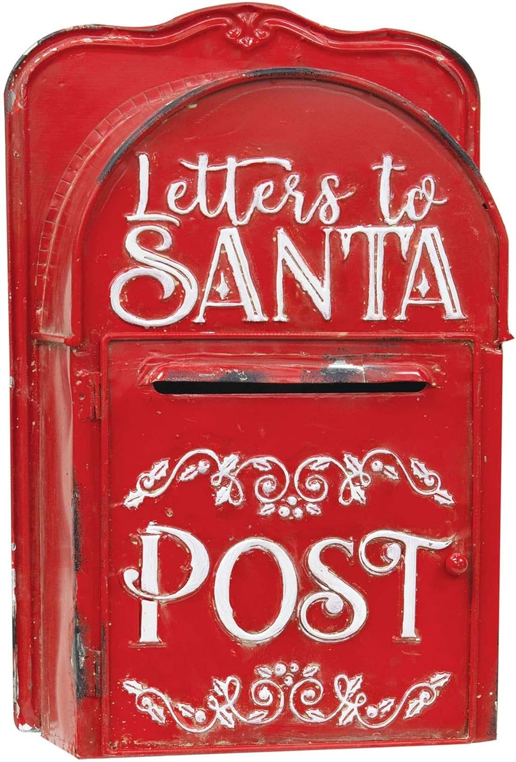 Red Metal Vintage Letters to Santa Post Box