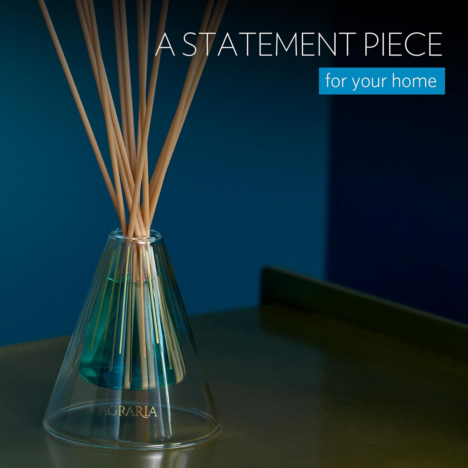 Mediterranean Jasmine Reed Diffuser with Gold Accents