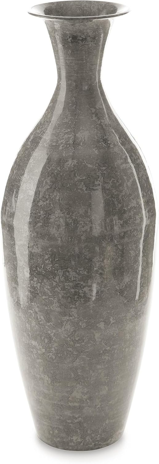Signature Design by Ashley Traditional Brockwich Vase  Antique Gray