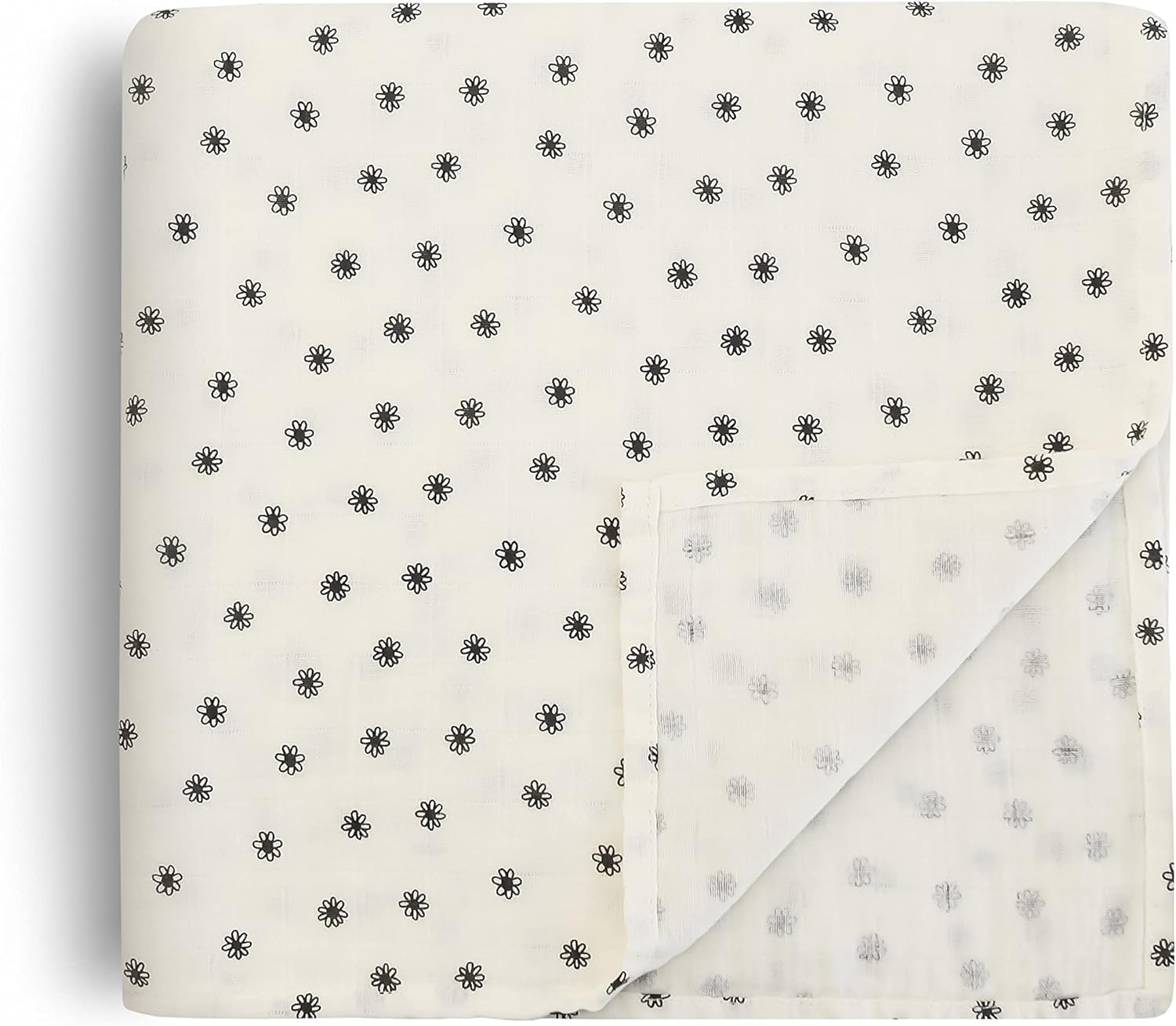 Pastel Blooms Organic Cotton Muslin Baby Swaddle Blanket