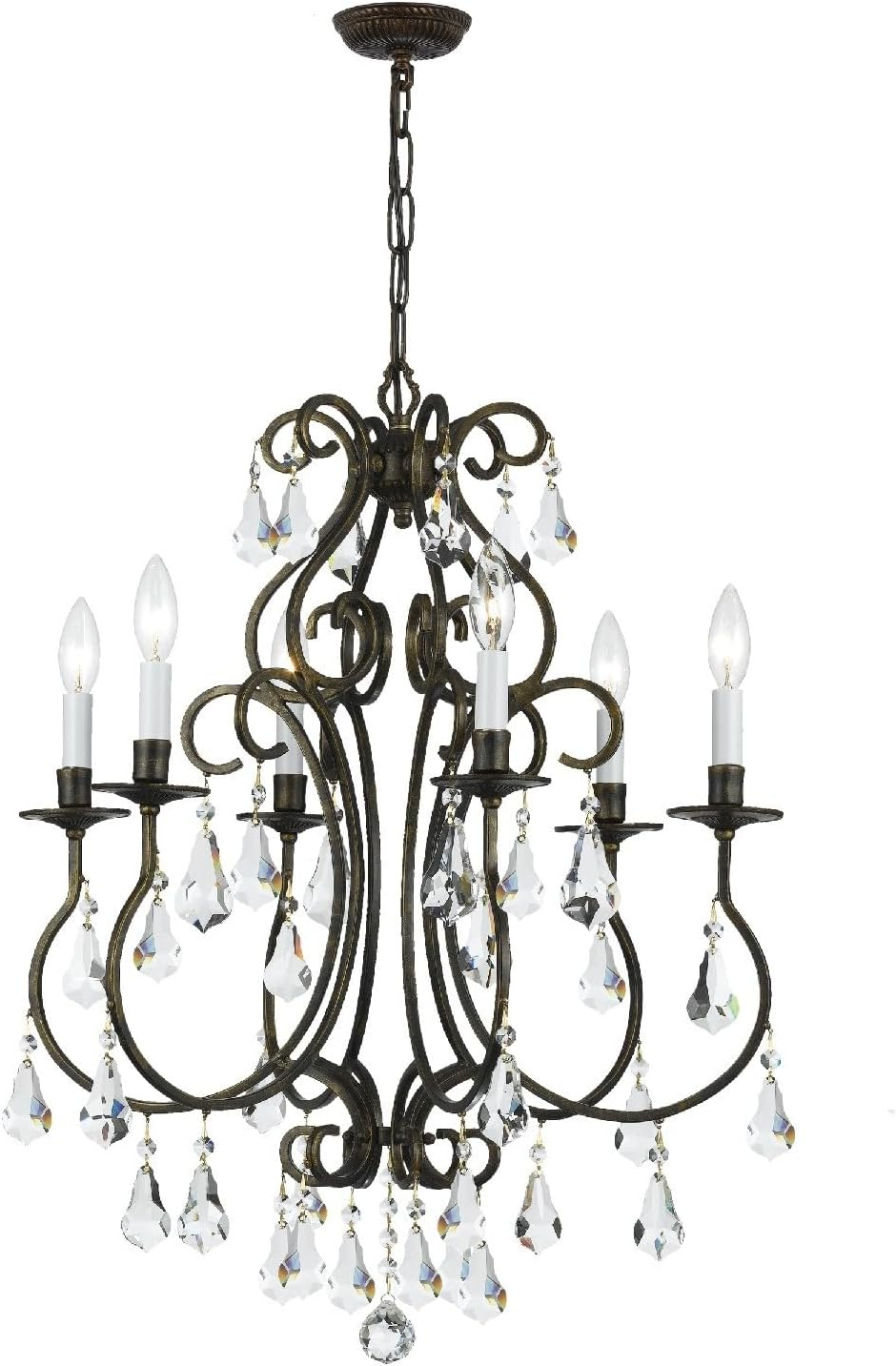 Crystorama Lighting - Chandelier - Ashton - Six Light Chandelier in Traditional