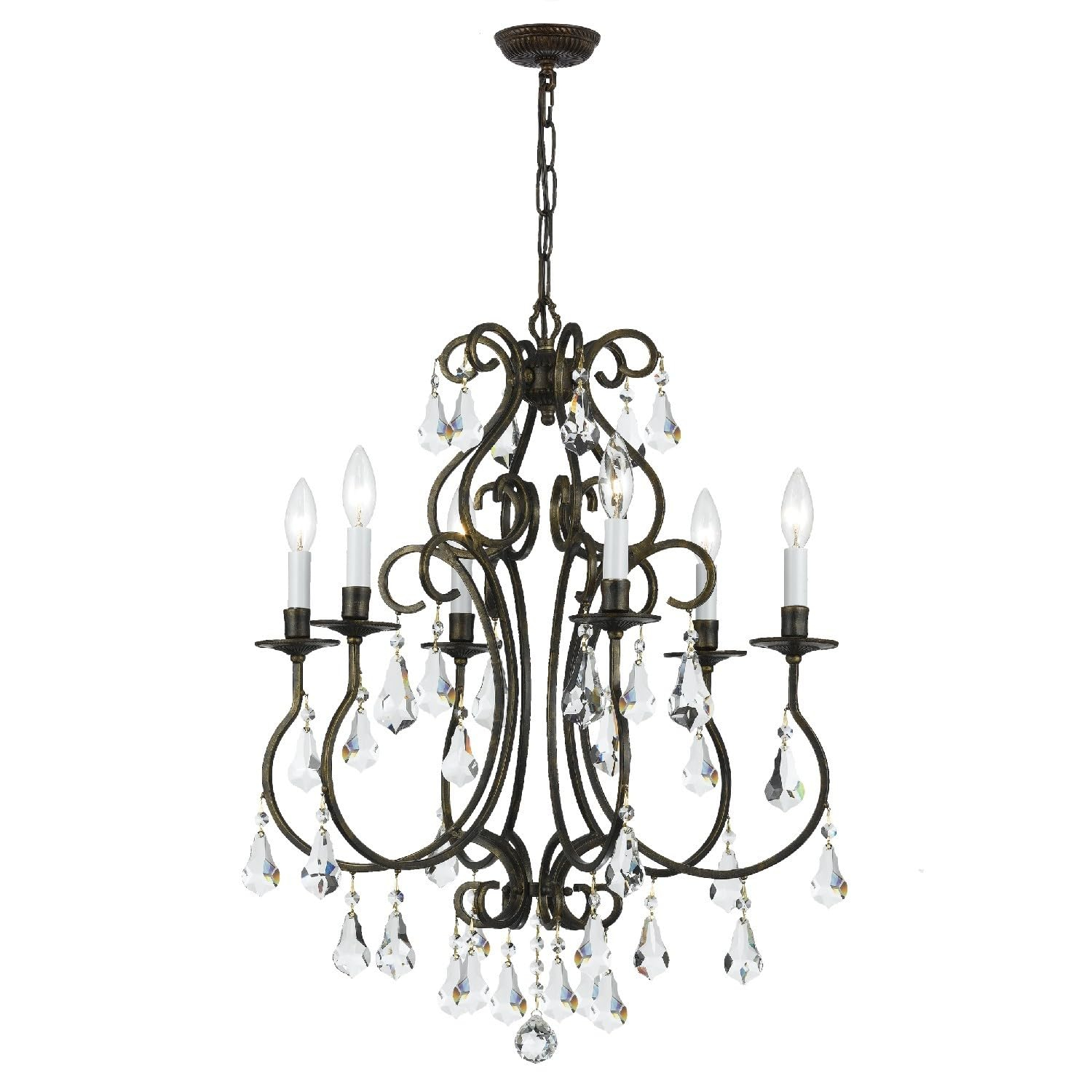Crystorama Lighting - Chandelier - Ashton - Six Light Chandelier in Traditional