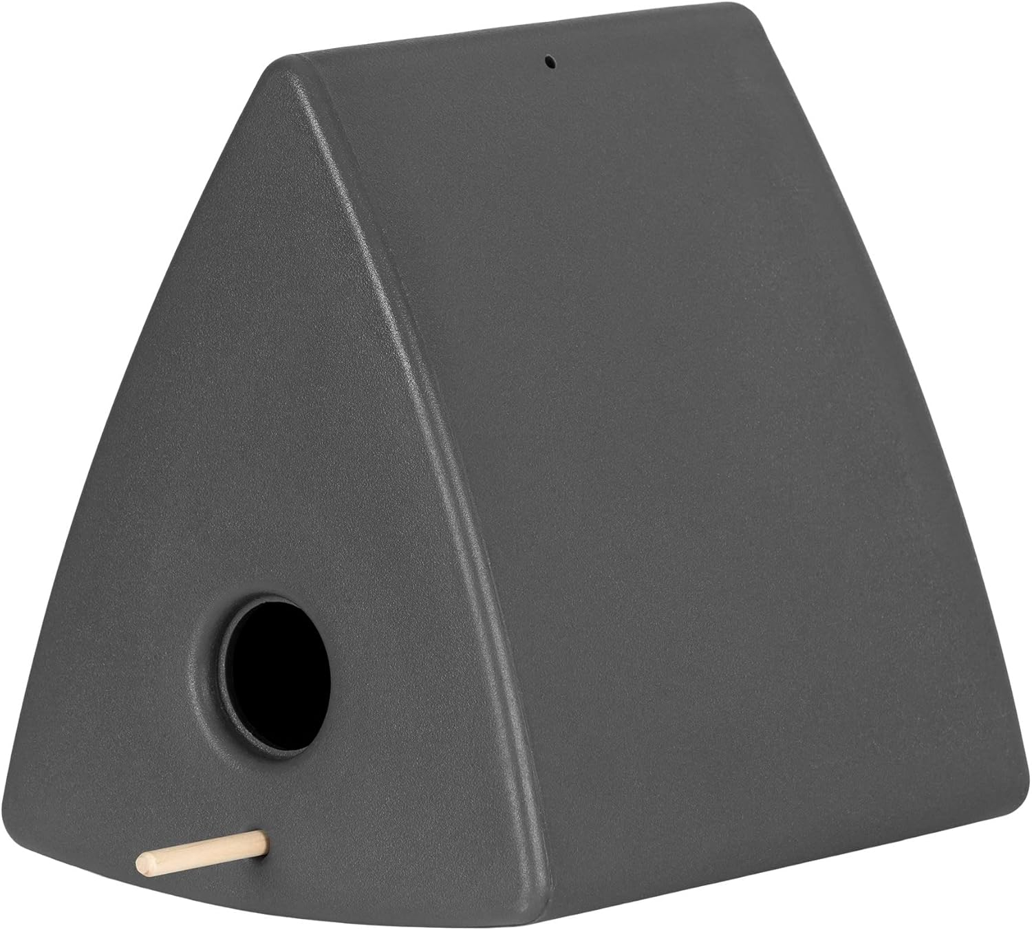 Dalya Triangle Decorative Birdhouse Dark Gray