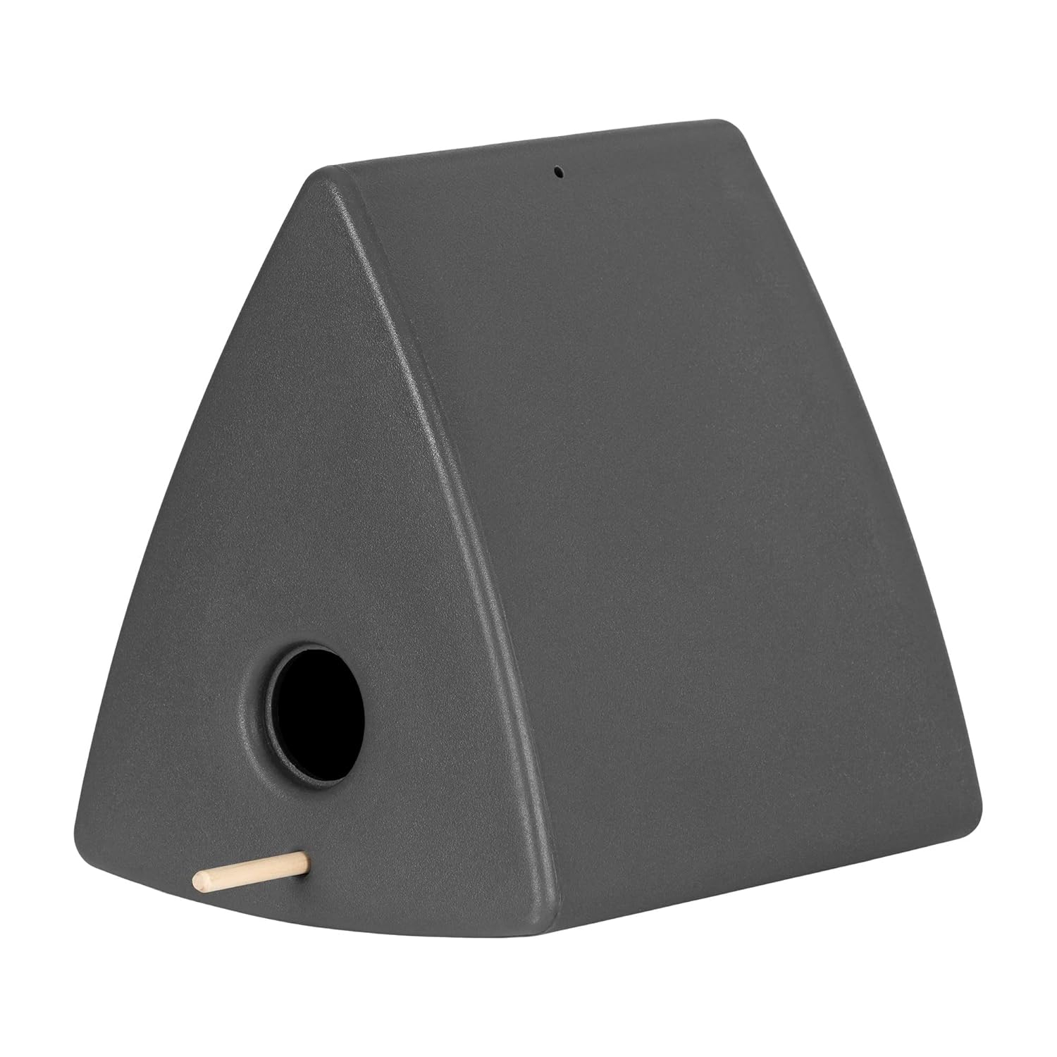 Dalya Triangle Decorative Birdhouse Dark Gray
