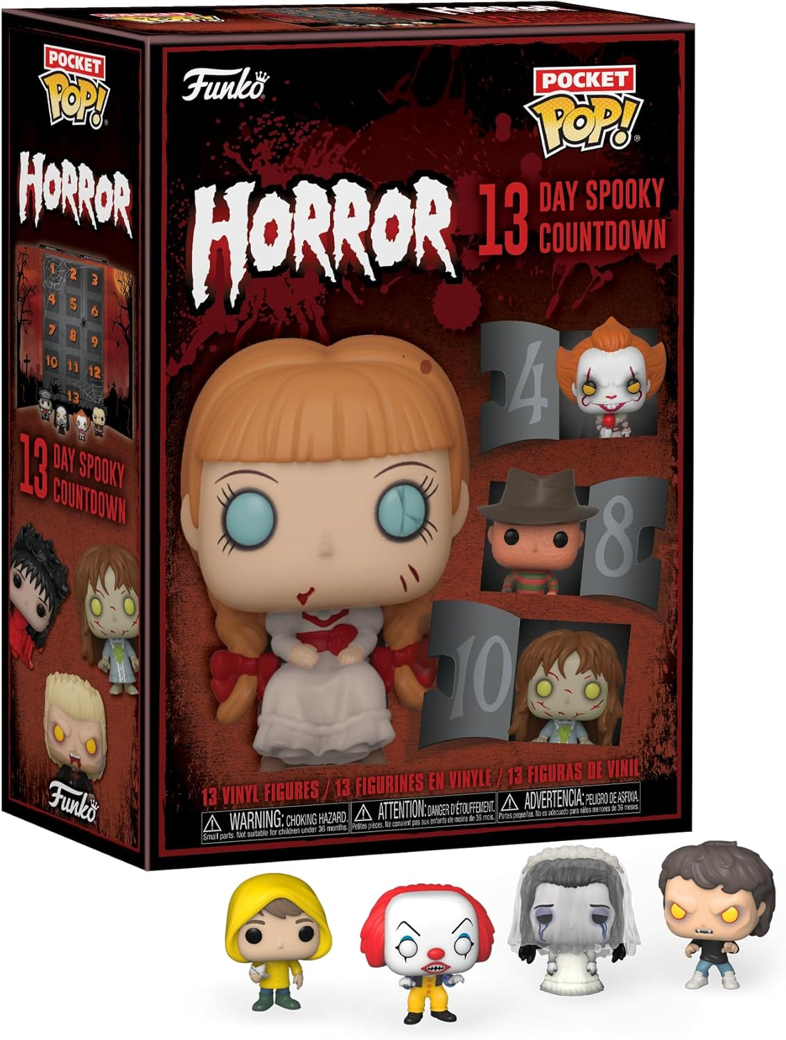FUNKO POCKET POP! HORROR: 13-Day Spooky Countdown Advent Calendar, Funko, Gifts