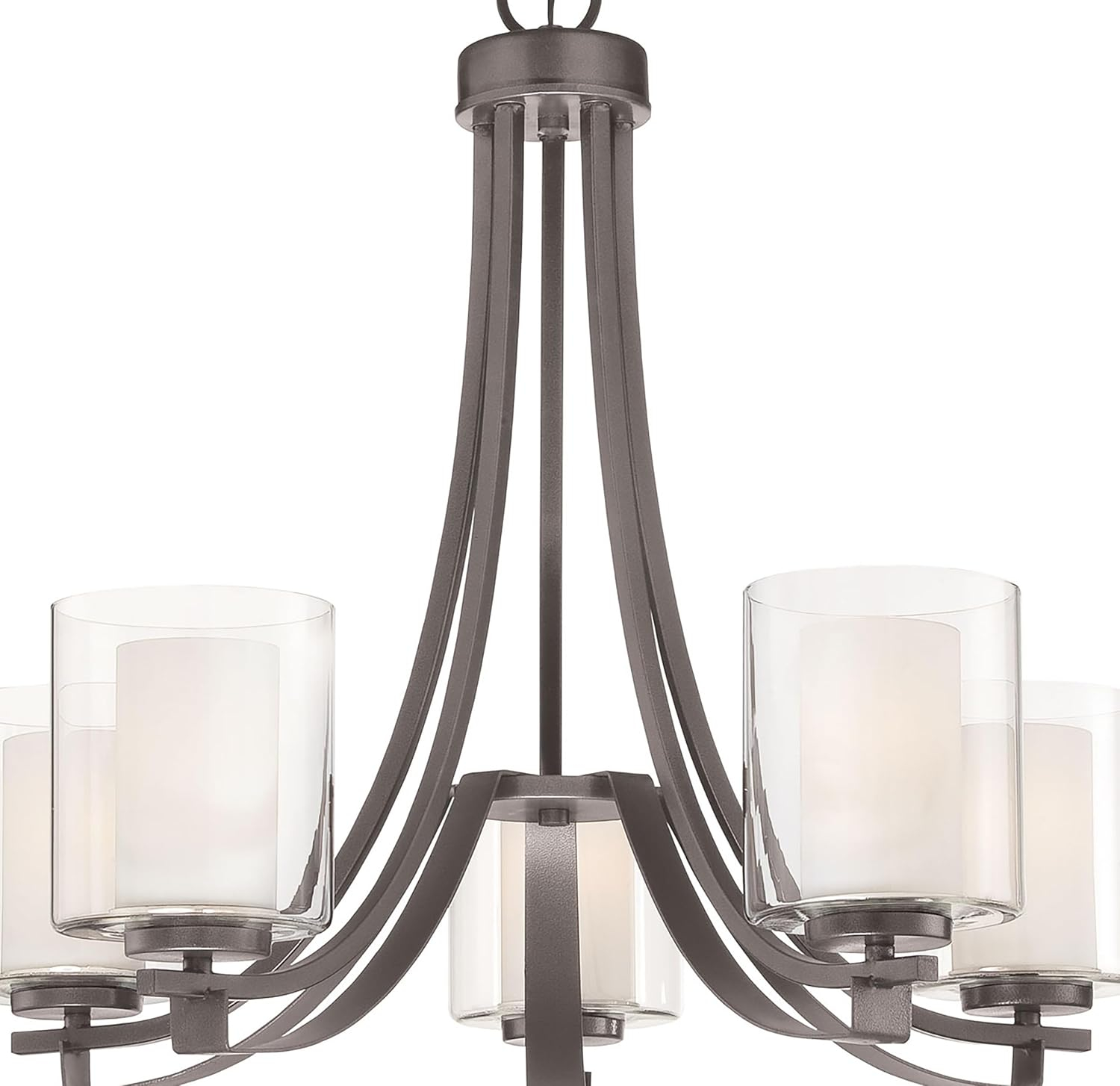 Minka Lavery 4105-172 Parsons Studio 5 Light Chandelier in Smoked Iron