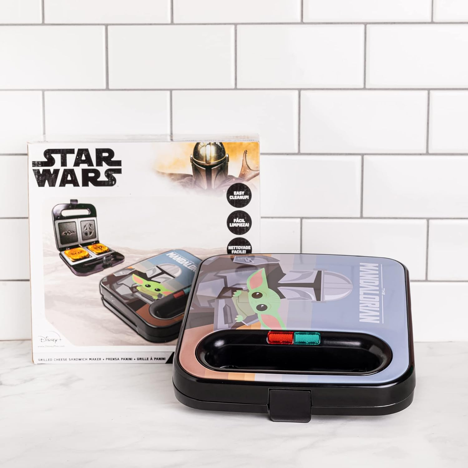 Uncanny Brands Star Wars The Mandalorian Grilled Cheese Maker