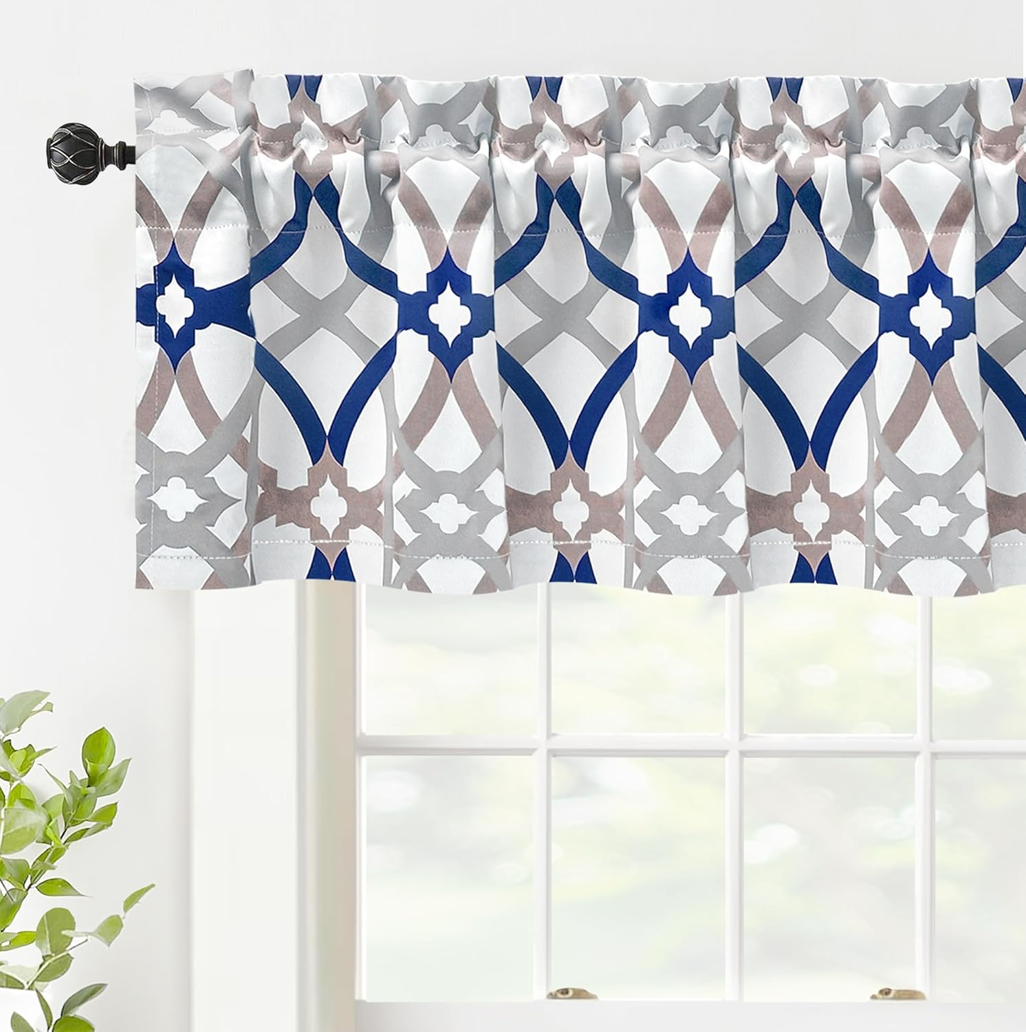 DriftAway Rod Pocket Blackout Valances, 52" x 14"