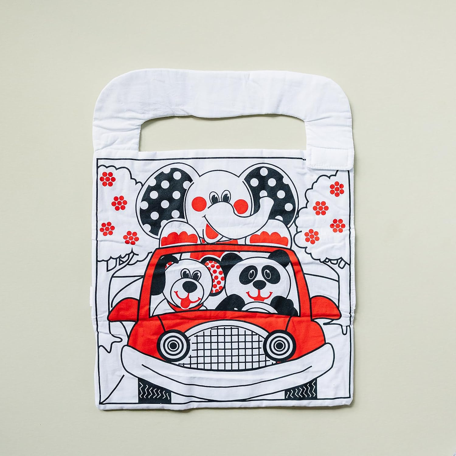 Genius Babies - Baby Car Activity Center Toy in High Contrast Colors (14" x 18")