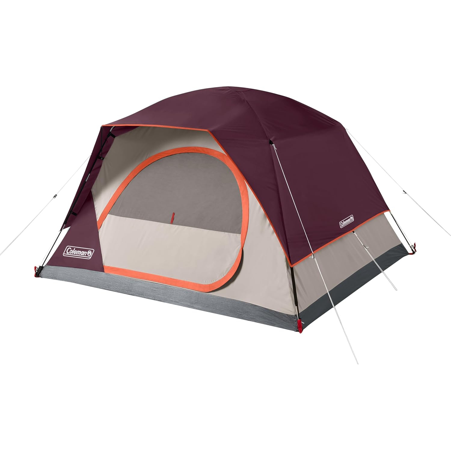 Coleman Skydome Tent with 5 Minute Setup, 2/4/6/8-Person Weatherproof Tent with Rainfly & Carry Bag, 20% More Headroom Than Traditional Canopies