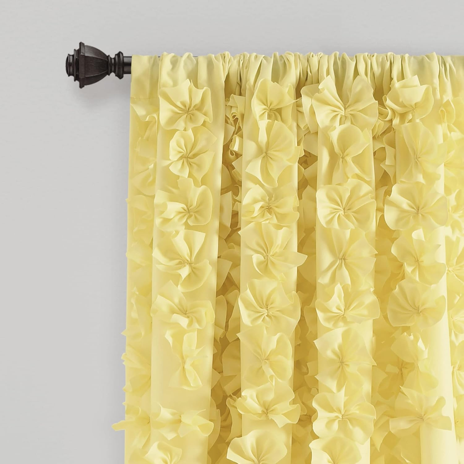 Lush Decor Riley Rod Pocket Curtain Panel