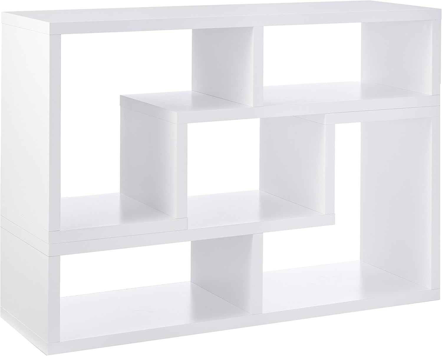 Convertible TV Console and Bookcase White