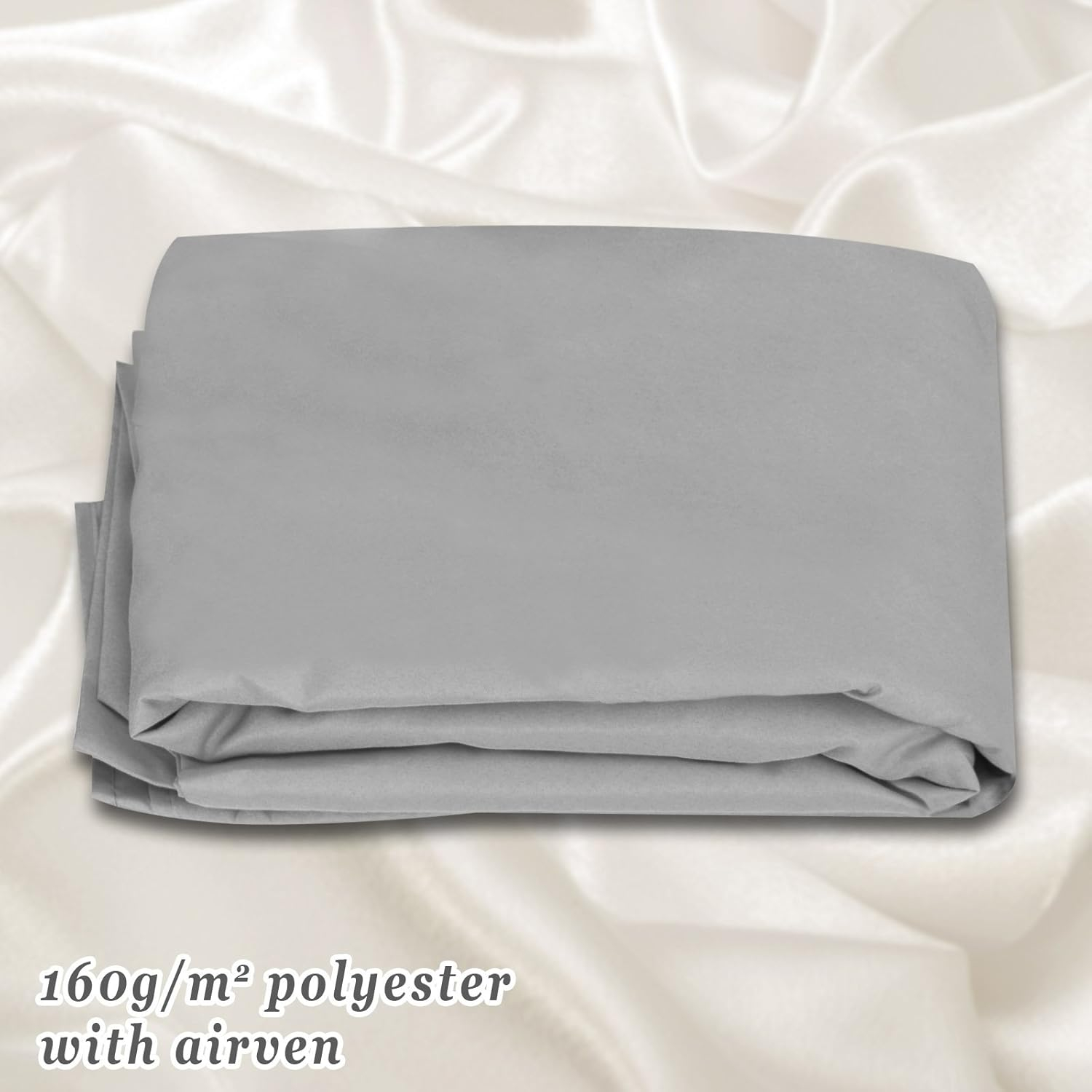 BenefitUSA Replacement 10'X10' Gazebo Canopy top Patio Pavilion Cover Sunshade plyester Double Tiers (Grey)