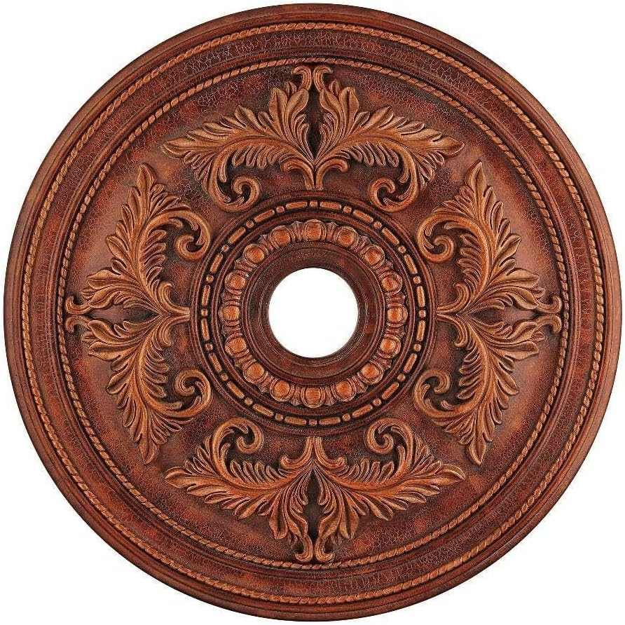 Livex Lighting Ceiling Medallion in Crackled Greek Bronze