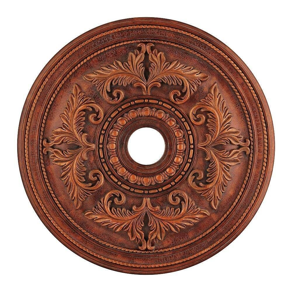 Livex Lighting Ceiling Medallion in Crackled Greek Bronze
