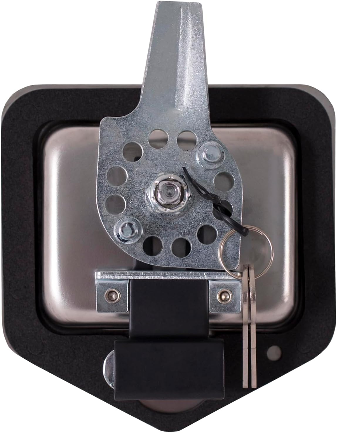 Buyers Products L8835 T-Handle Latch, Locking 3-Point Latch with Gasket, with 2 Keys, Polished Stainless Steel, for Truck Bed Tool Boxes, Trailer Doors, RVs, Campers, Truck Cap Latch