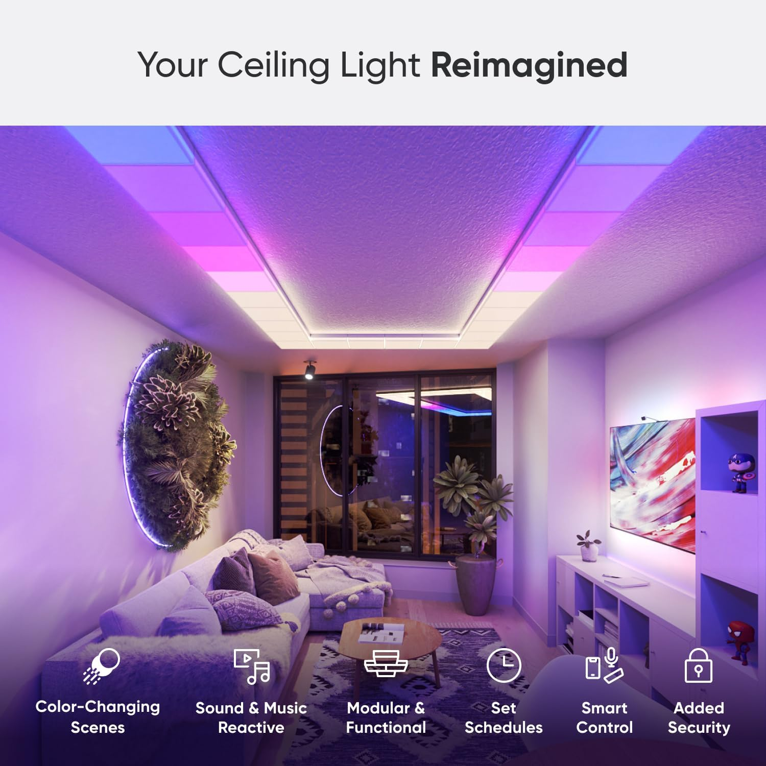 Nanoleaf White Modular LED Ceiling Light Expansion Pack