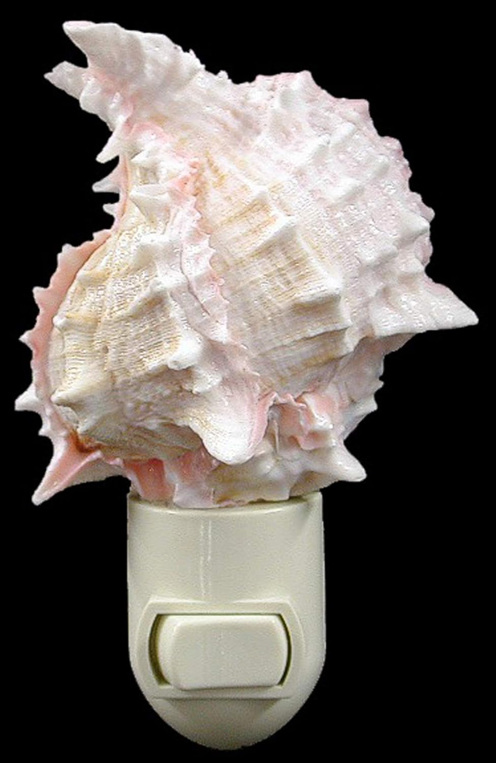 Pink Murex Seashell Coastal Night Light with Touch Switch