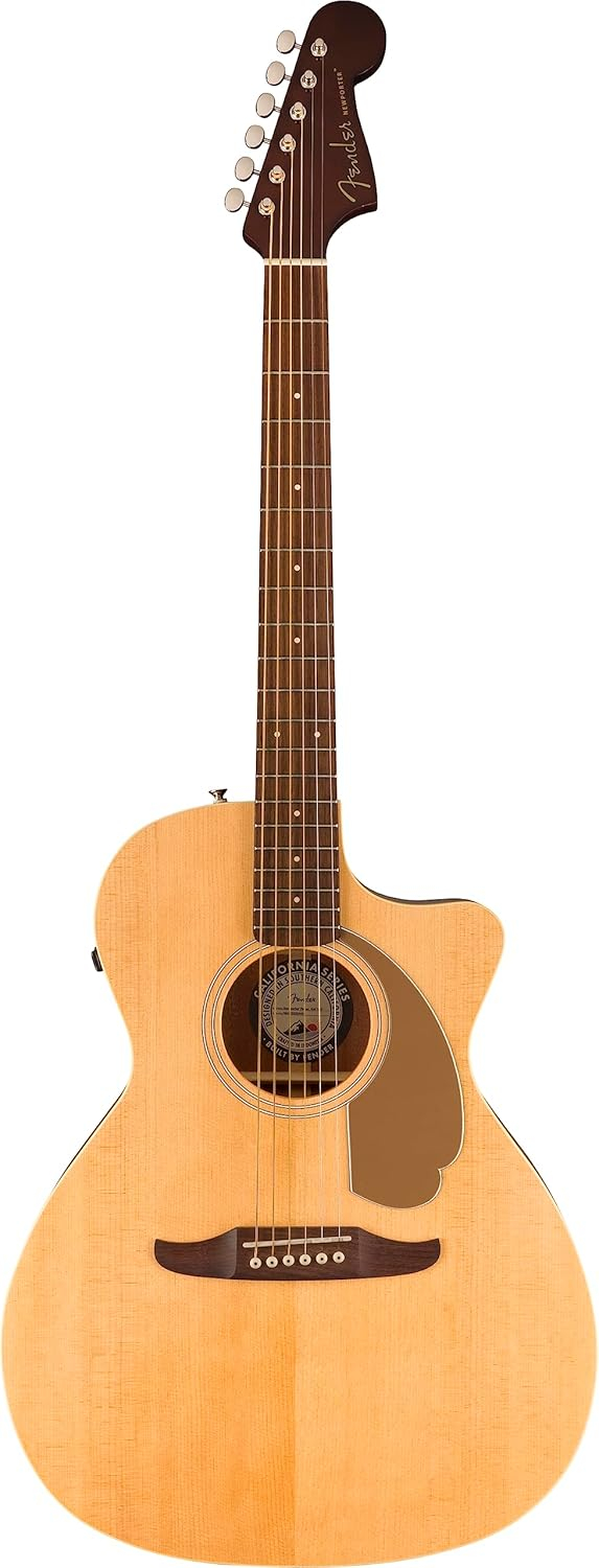 Fender Newporter Player Auditorium Size Acoustic Electric Guitar, Natural