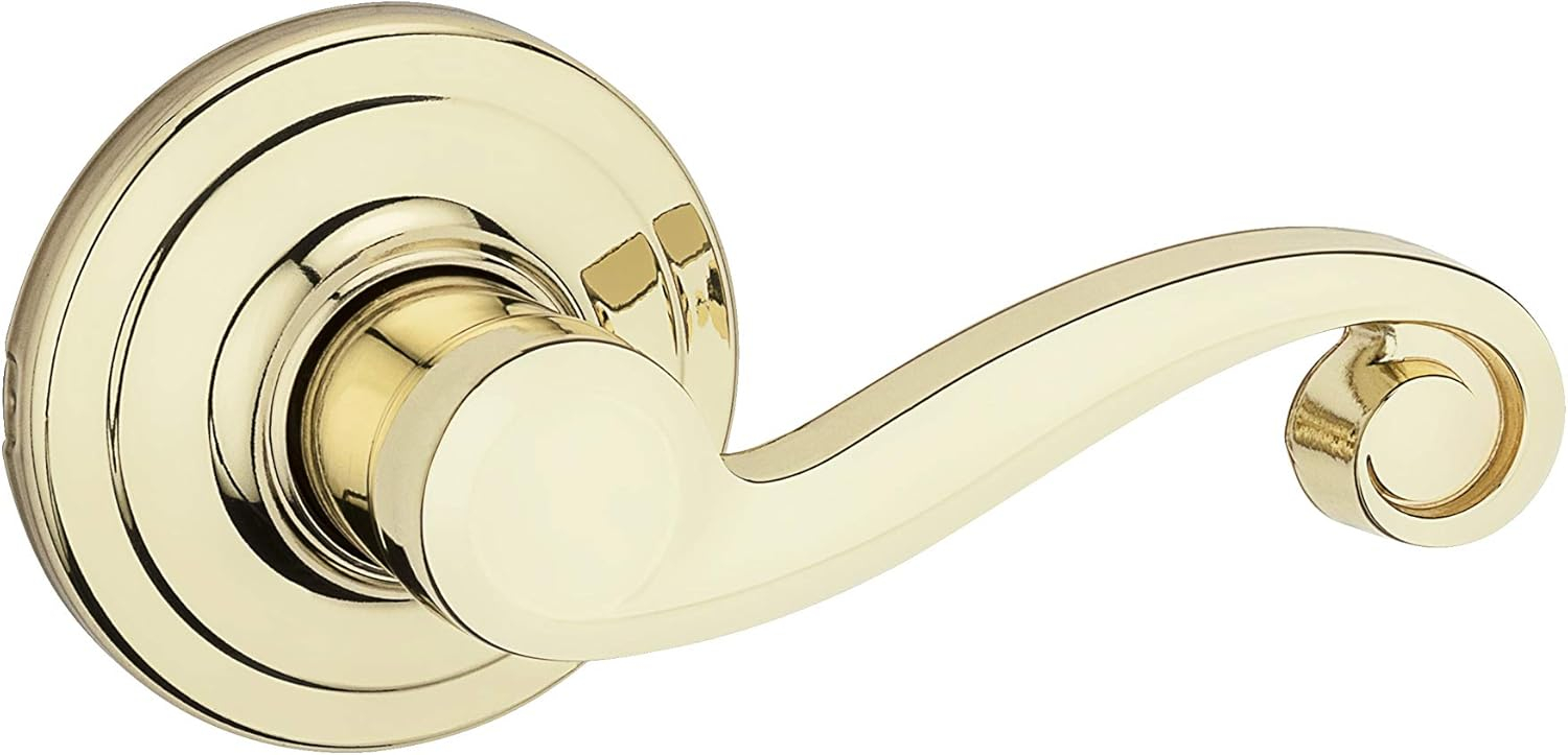 Kwikset Lido Right-Handed Lever Pull Only in PB