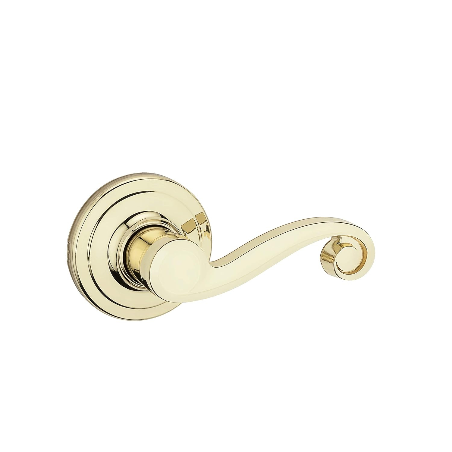 Kwikset Lido Right-Handed Lever Pull Only in PB