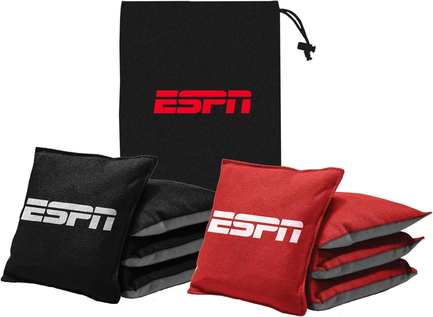 ESPN Cornhole Bags and Travel Case, Regulation Size and Weight (Set of 8) – Multicolor (ES-CH08.EXv24)
