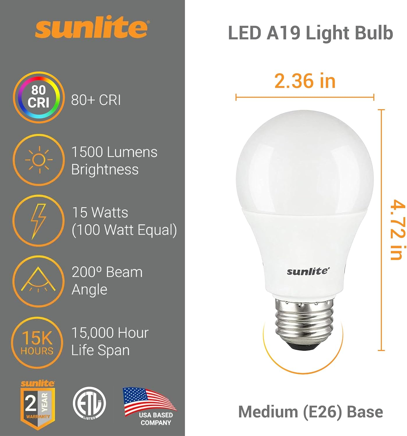 White Frosted LED Screw-in Light Bulbs for Commercial Use