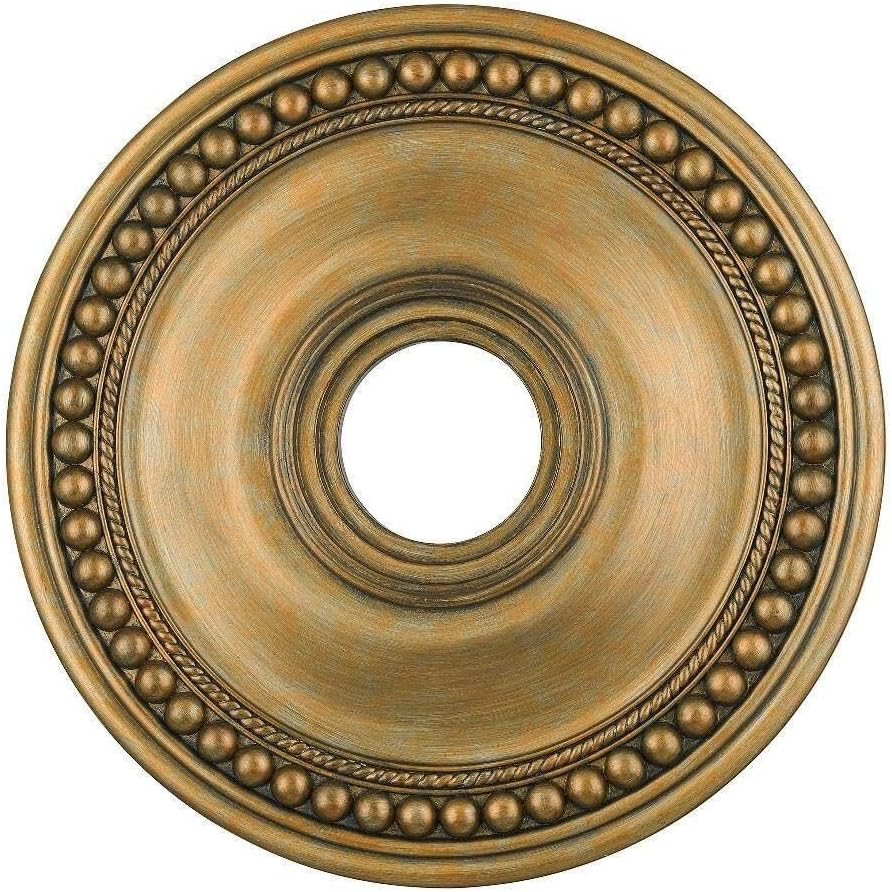82074-48-Livex Lighting-Wingate - Ceiling Medallion in Style - 20 Inches wide by 1.5 Inches high-Antique Gold Leaf Finish