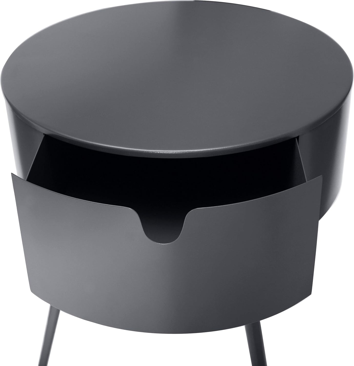 Meridian Furniture Bali Gray Metal Nightstand