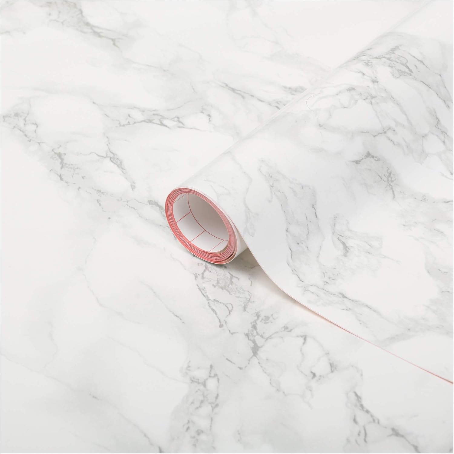 d-c-fix self Adhesive Peel and Stick Waterproof Marble Grey 26.5'' x 78.7"" Film Thicker Than Contact Paper for Kitchen and bathrooms countertops cabinets (FA346-8306)