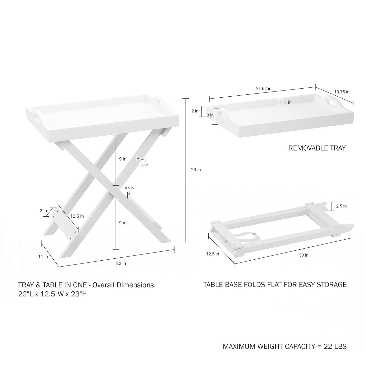End Table - White