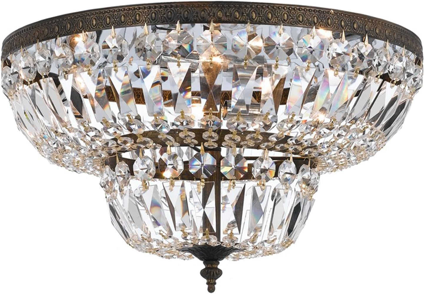 Crystorama Lighting - Six Light Ceiling Mount - Ceiling Mount - 6 Light Flush