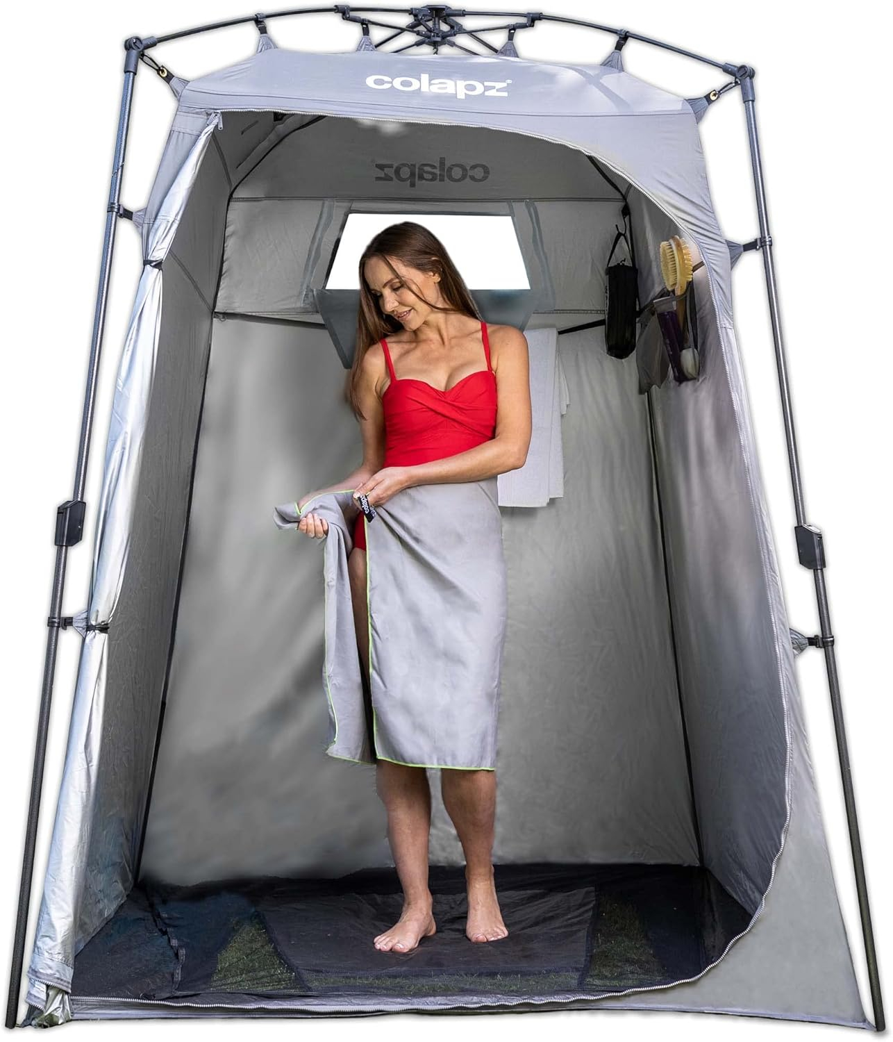Colapz Camping Shower Tent and Pop Up Toilet Tent - Additional Camping Storage Tall Tent - Privacy Beach Tents Shelters Pop Up - Portable Outdoor Changing Room