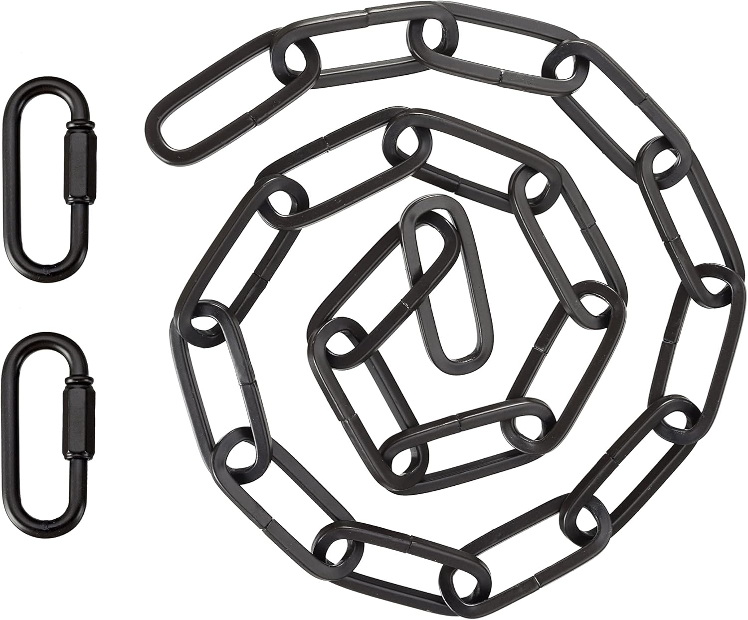 Aspen Creative, Oil Rubbed Bronze, 21122-05-1, Steel Heavy Duty Chain & Two Quick Link Connector Fixture/Swag Light/Plants / 3 Feet, 8 Gauge