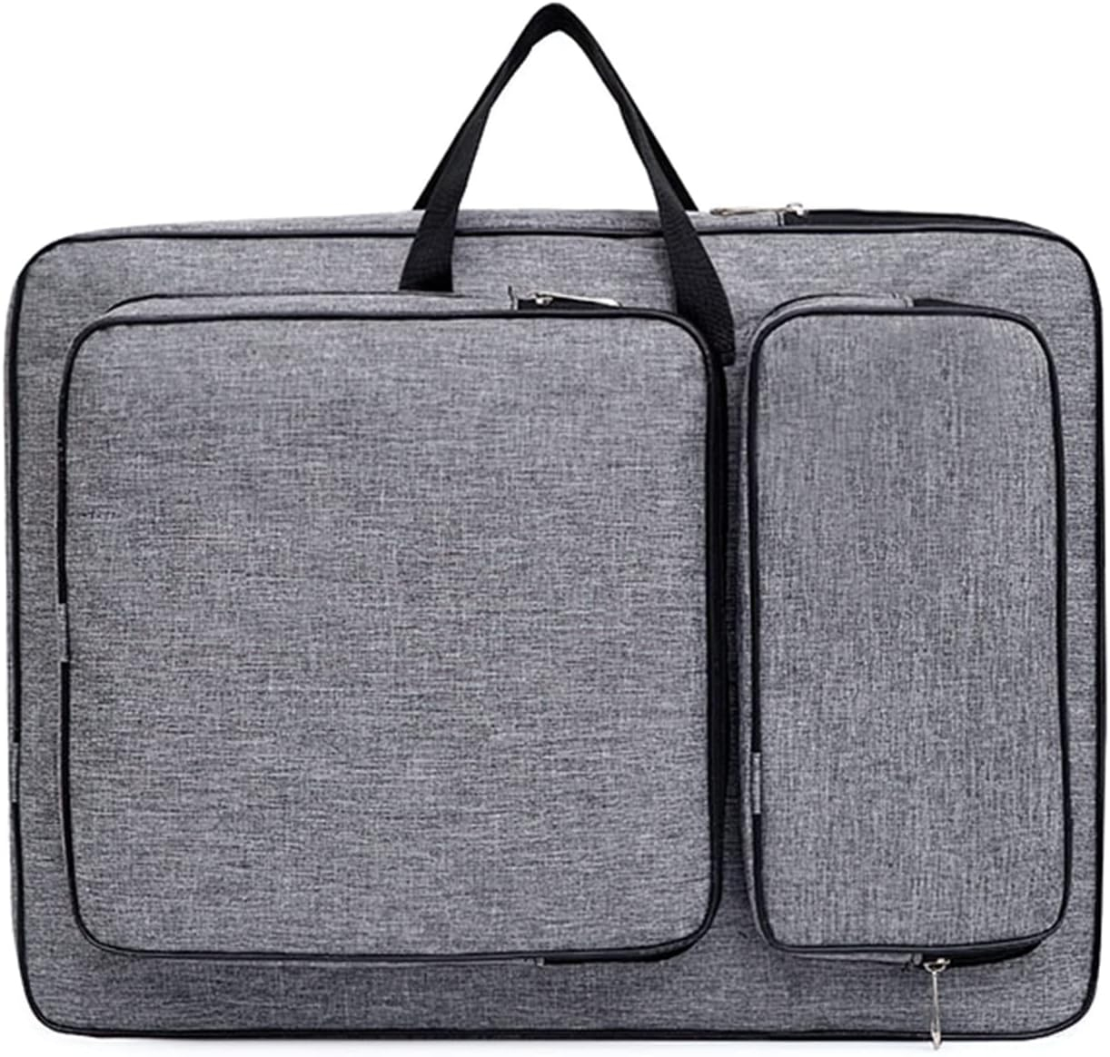 8K Artist Portfolio Carry Backpack Case Versatile Art Bags Waterproof Adjustable Drawing Board Backpack Art Storage Bags for Artworks Painting Drawing Sketching 19.7” x 14.6” x 2.4” (Gray)
