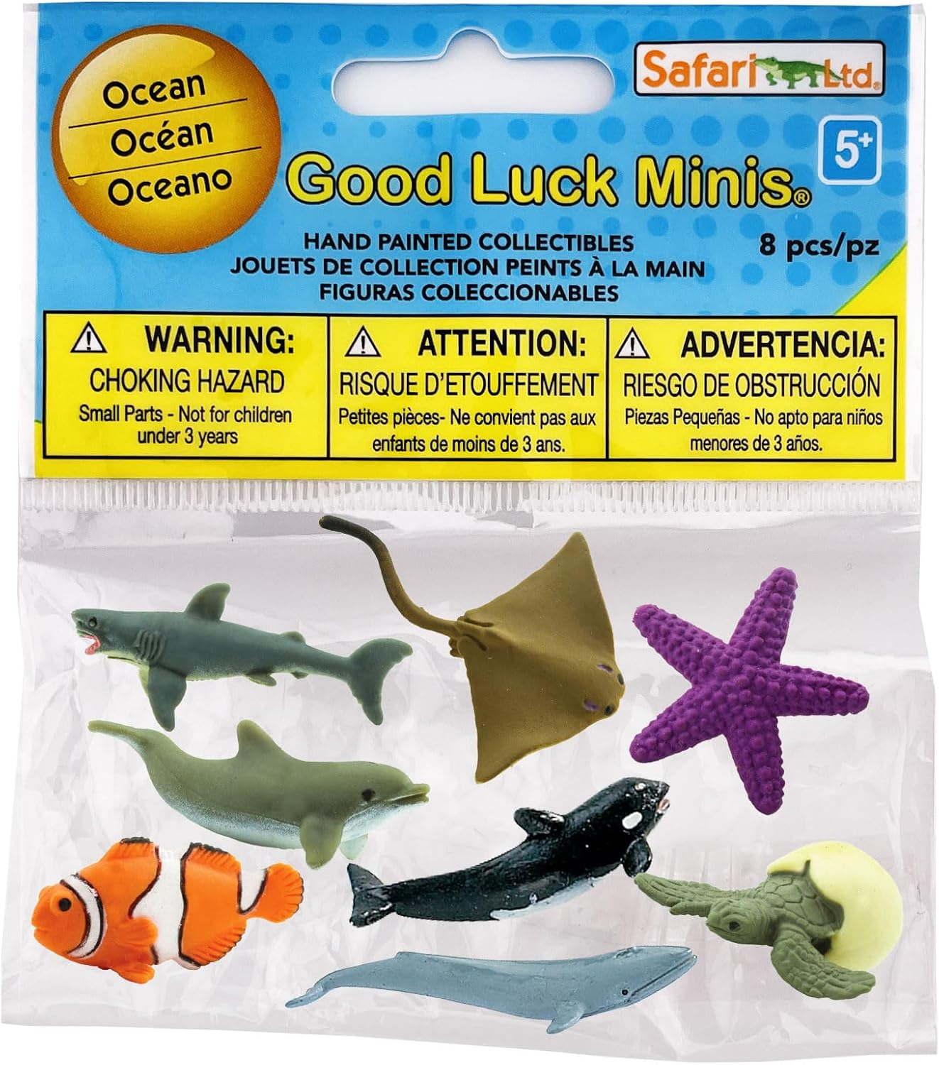 Safari Ltd. Ocean Fun Pack - Mini Figures of Sea Creatures - Educational Toy Set for Boys, Girls, and Kids Ages 5+