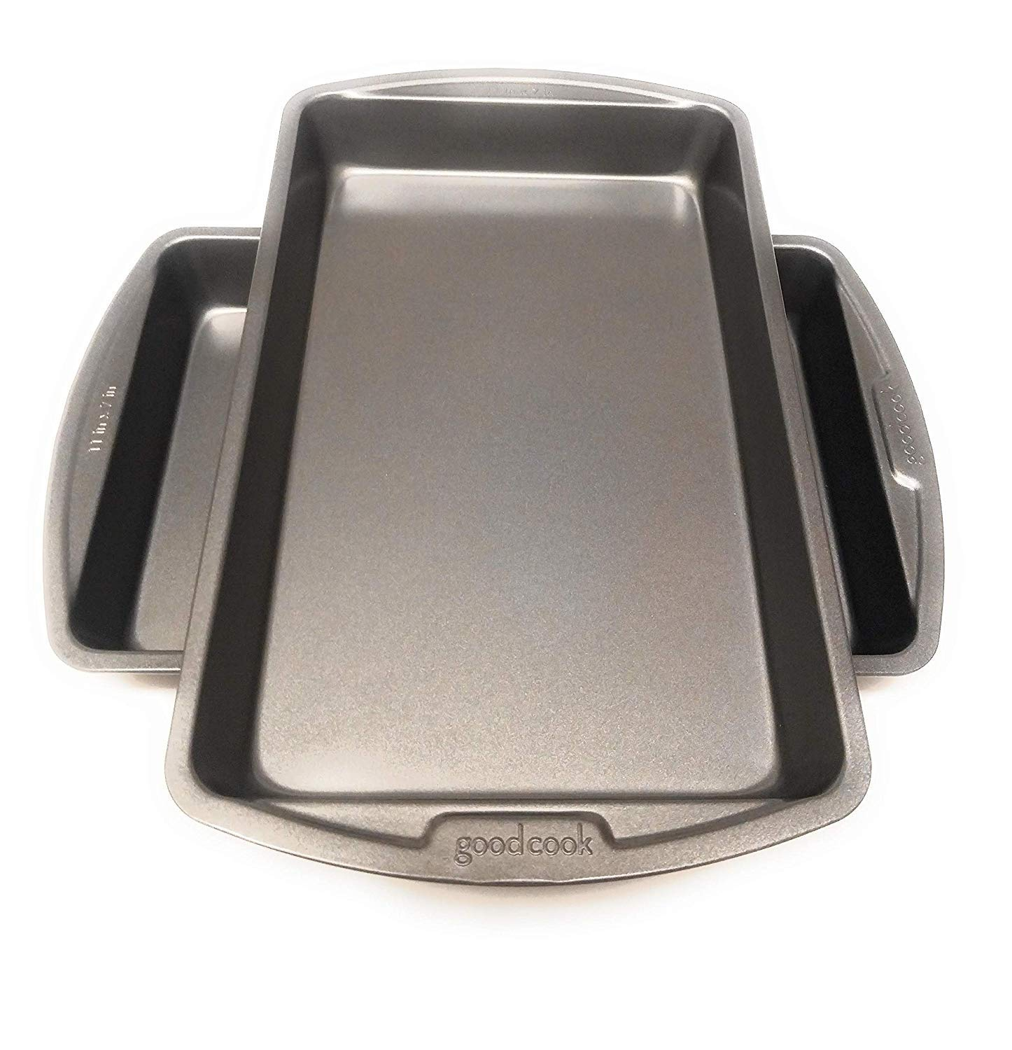 Goodcook Everyday Nonstick Steel Oblong Pan, 7" x 11", Gray