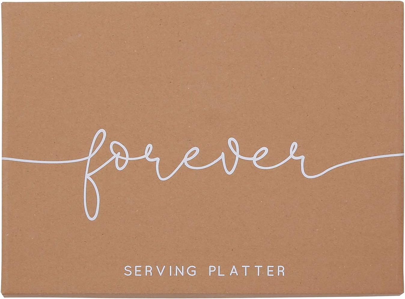 Creative Brands Santa Barbara Design Studio - Wedding Collection Serving Platter, 14 x 10-Inch, Forever