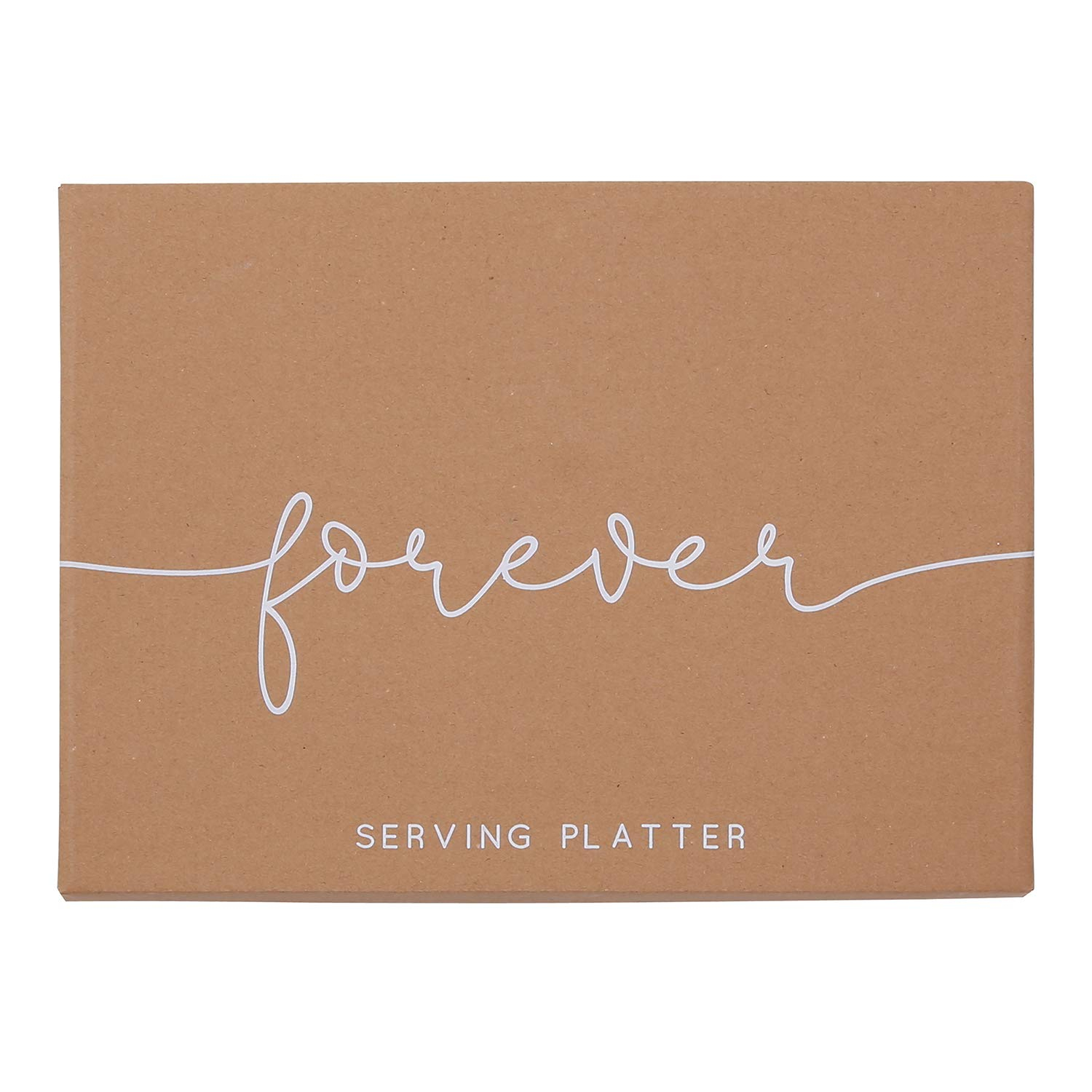 Creative Brands Santa Barbara Design Studio - Wedding Collection Serving Platter, 14 x 10-Inch, Forever