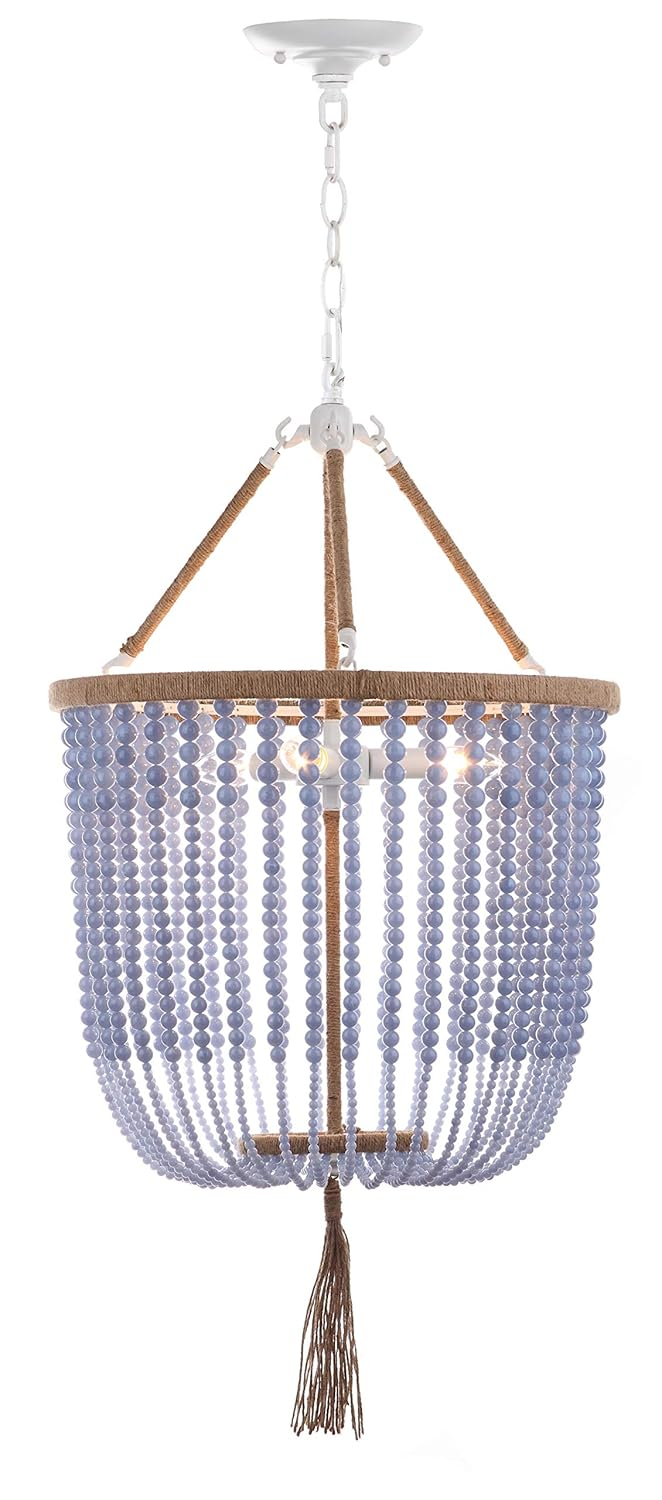 Angie Beads Pendant Lamp - LIT4476 - Blue - Safavieh