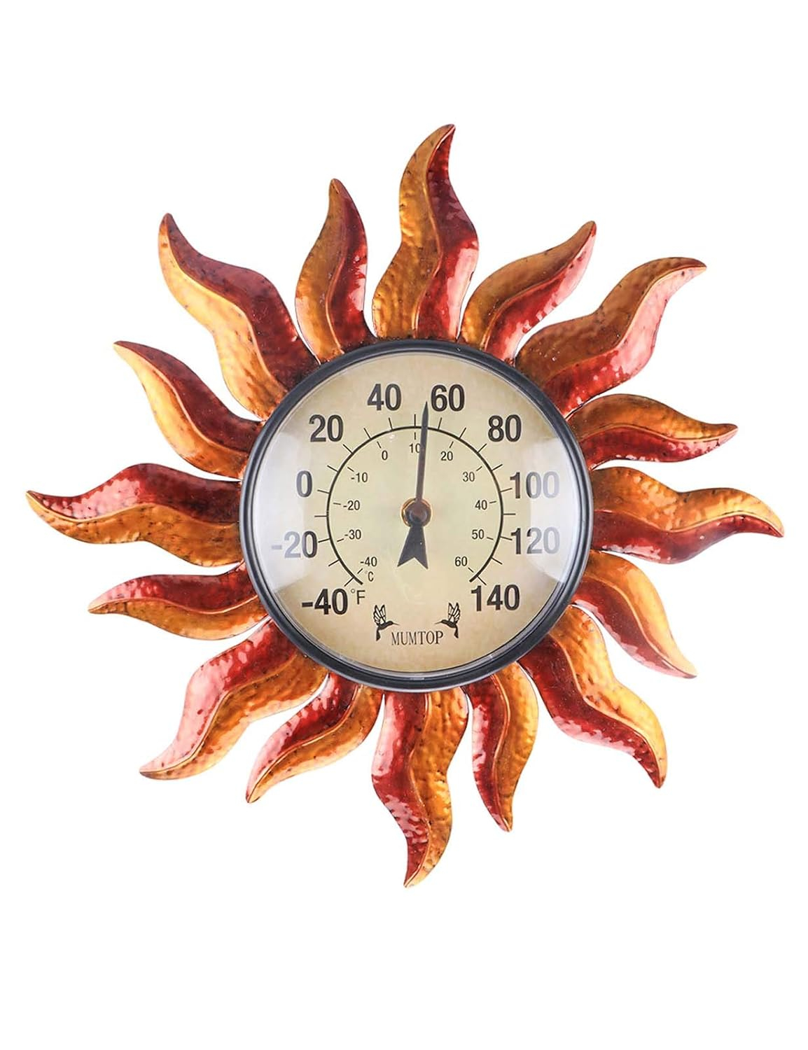 MUMTOP Thermometer Indoor Outdoor Sun Waterproof Wall-Mounted Thermometer Does not Require Any Battery