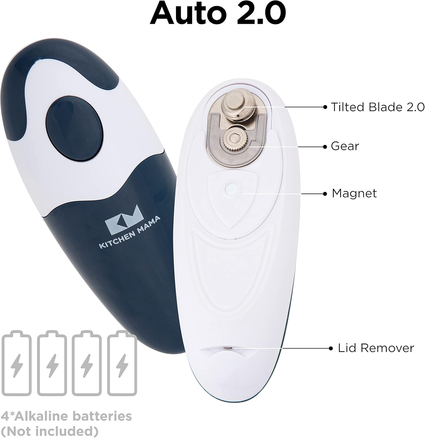 Auto 2.0 Electric Can Opener: Refined Blade Opens Almost Any Cans