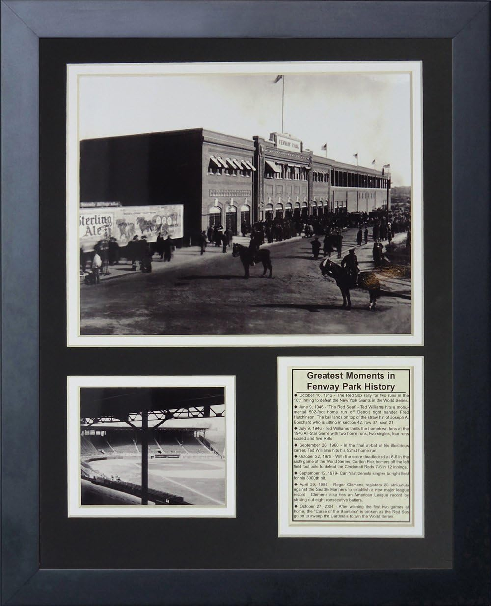 Retro Black Framed Fenway Park Photo Collage