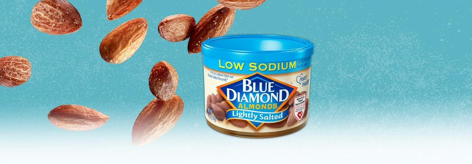 Blue Diamond Shelf Stable Almonds Lightly Salted Pieces, 6 oz Can